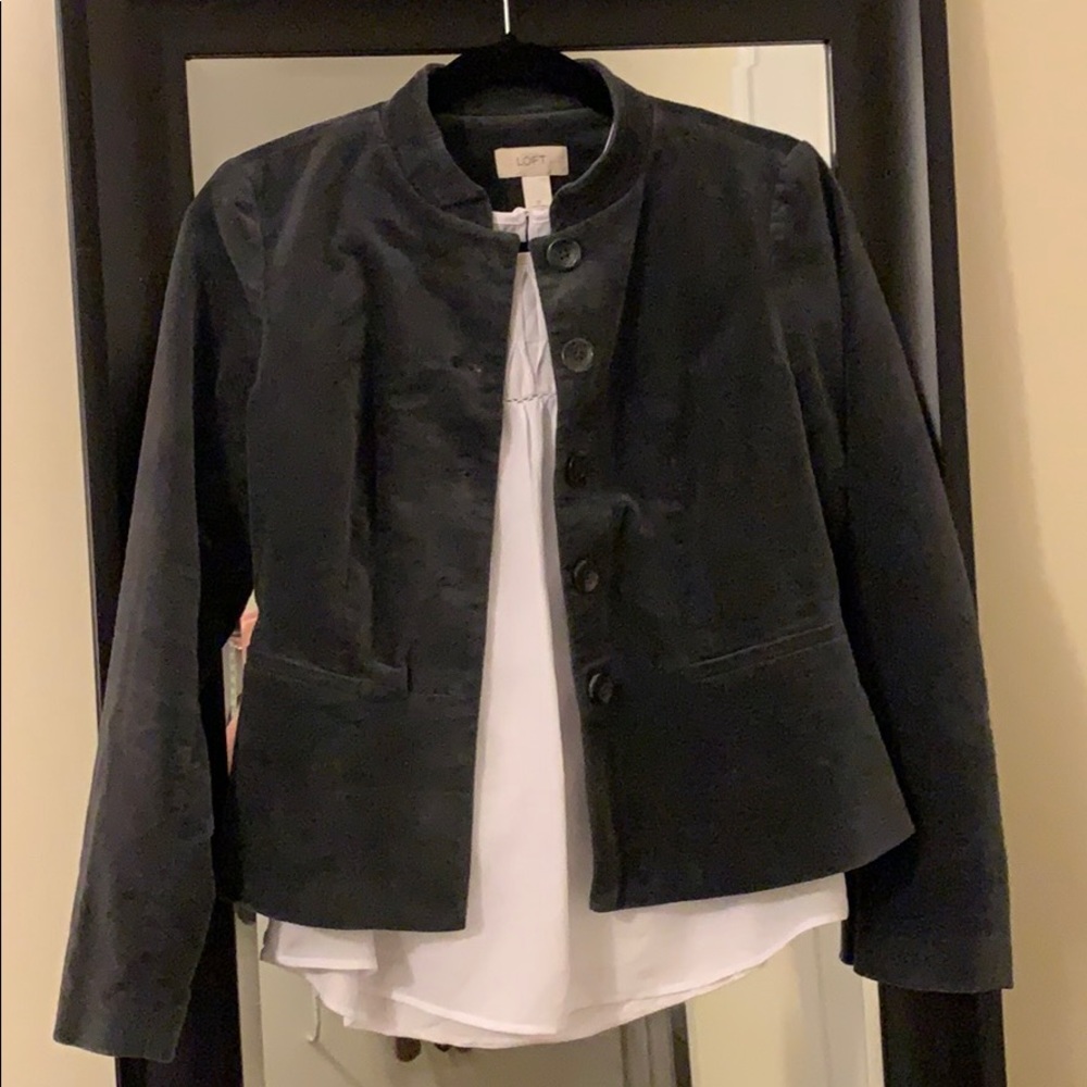 Grey Velvet Jacket